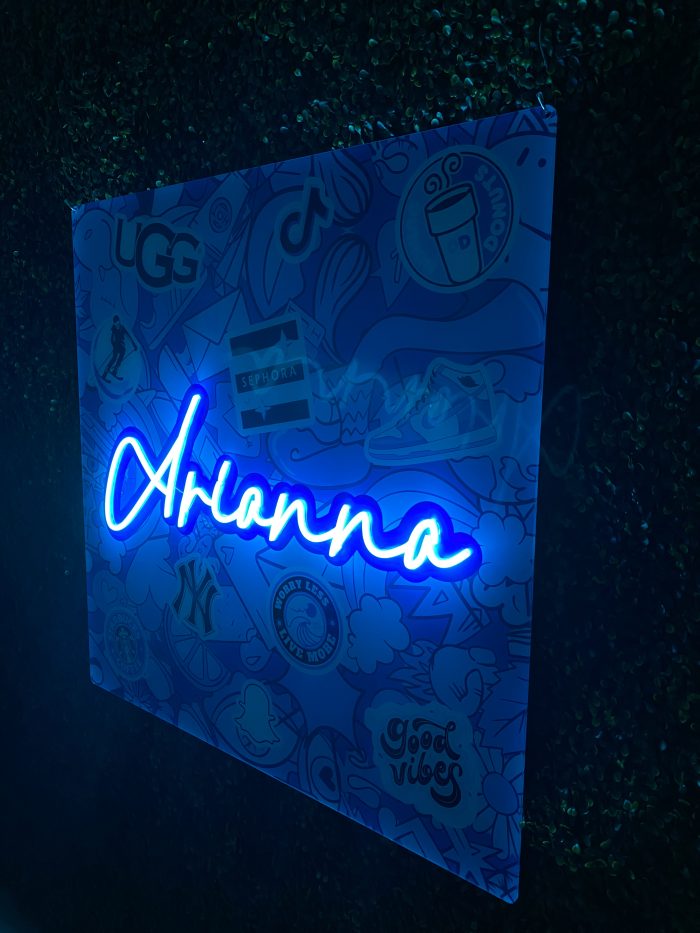 Custom Acrylic Layered + Neon Accent Sign In Board for Events, Wedding, Bar/Bat Mitzvahs - Image 11