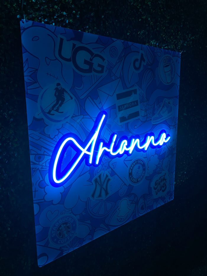 Custom Acrylic Layered + Neon Accent Sign In Board for Events, Wedding, Bar/Bat Mitzvahs - Image 12