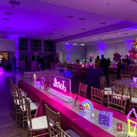 Tabletop Acrylic Neon Sign or Sign in Board with Base | Birthday Party Neon Sign | Sweet 16 Neon Sign | Bar Bat Mitzvah Neon Sign - Image 4