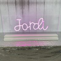 Tabletop Acrylic Neon Sign or Sign in Board with Base | Birthday Party Neon Sign | Sweet 16 Neon Sign | Bar Bat Mitzvah Neon Sign - Image 2