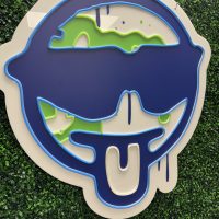 Custom Acrylic Layered + Neon Accent Sign In Board for Events, Wedding, Bar/Bat Mitzvahs - Image 5