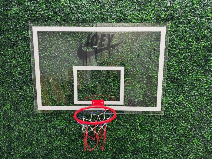 Basketball Hoop Acrylic Layered + Neon Accent Sign In Board for Events, Wedding, Bar/Bat Mitzvahs - Image 5