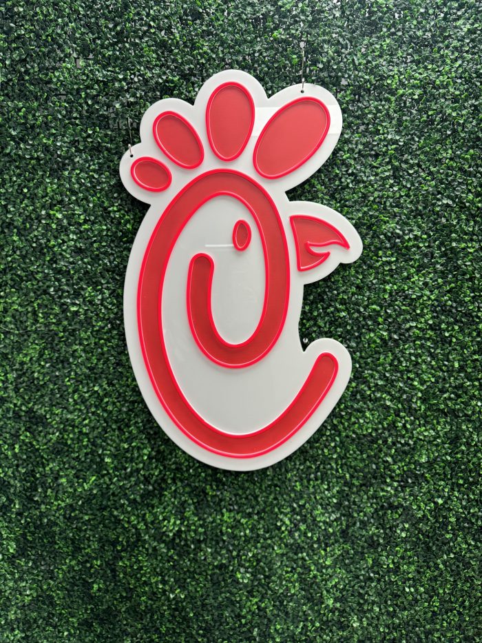 Chick-fil-A Chicken Neon Sign | Acrylic Neon Sign | Custom Neon Sign - Image 2