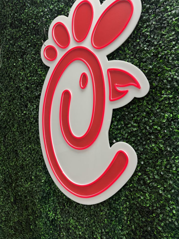 Chick-fil-A Chicken Neon Sign | Acrylic Neon Sign | Custom Neon Sign - Image 8