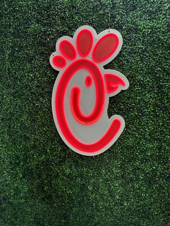 Chick-fil-A Chicken Neon Sign | Acrylic Neon Sign | Custom Neon Sign - Image 4