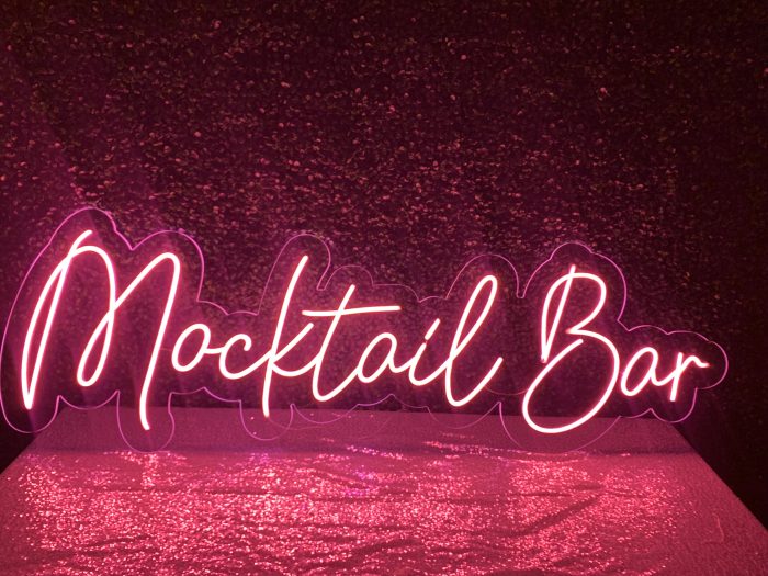 Mocktail Bar Acrylic Neon Business Sign | Birthday Party Neon Sign | Wedding Neon Sign | Sweet 16 Neon Sign | Bar Bat Mitzvah Neon Sign - Image 5