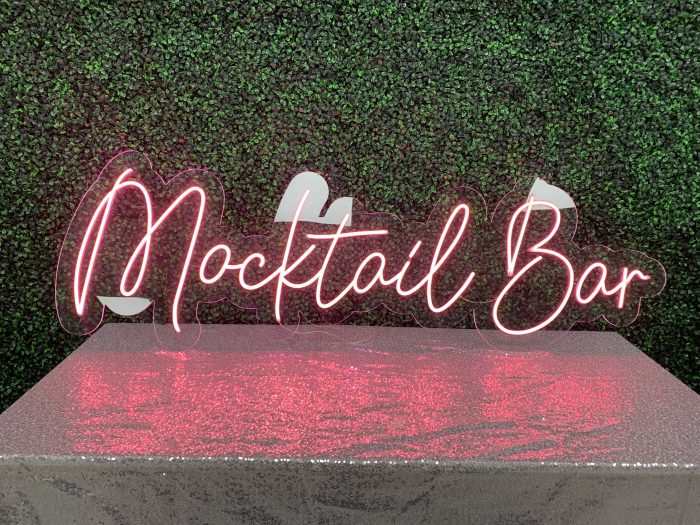 Mocktail Bar Acrylic Neon Business Sign | Birthday Party Neon Sign | Wedding Neon Sign | Sweet 16 Neon Sign | Bar Bat Mitzvah Neon Sign - Image 4