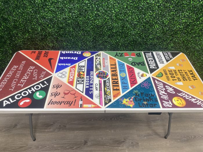 Alcohol Theme Custom Beer Pong Table - Image 3