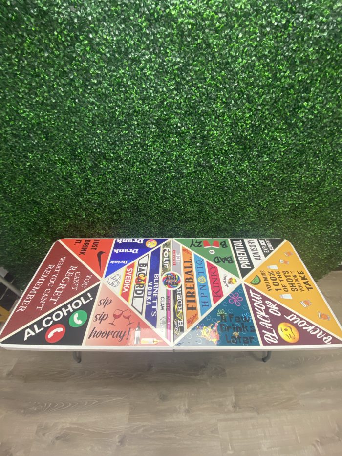 Alcohol Theme Custom Beer Pong Table - Image 6