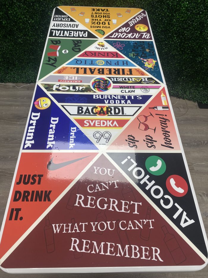 Alcohol Theme Custom Beer Pong Table - Image 10