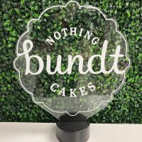 Nothing bundt Cakes LED Acrylic Light Up Display Centerpiece - Image 3