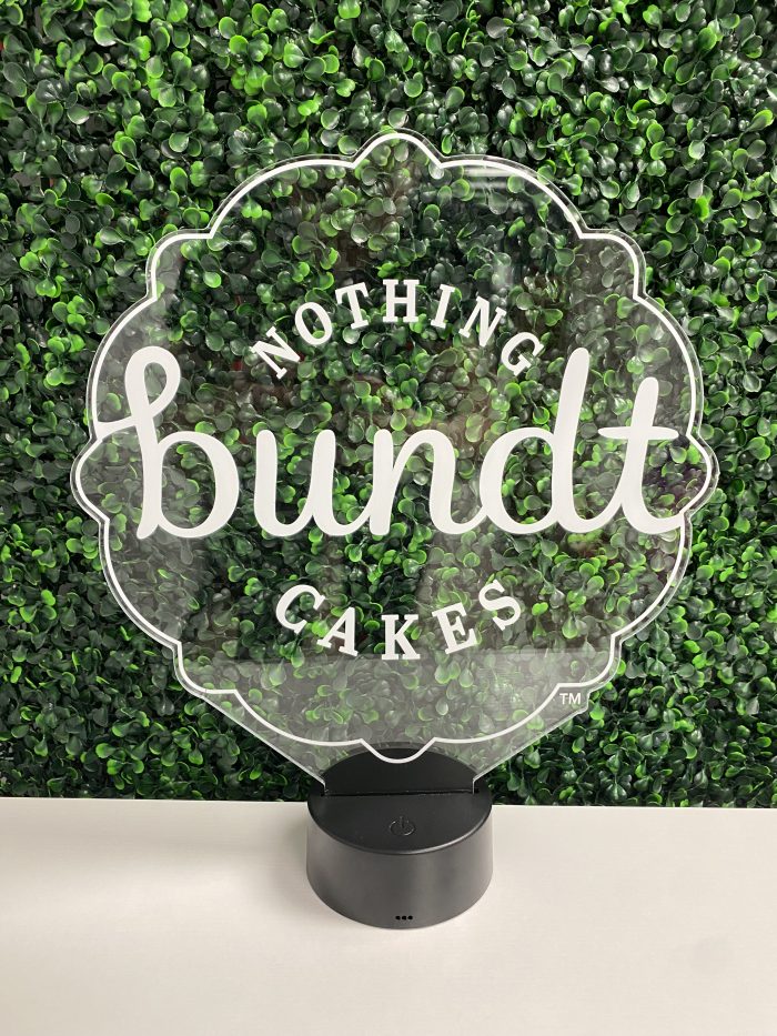 Nothing bundt Cakes LED Acrylic Light Up Display Centerpiece - Image 3