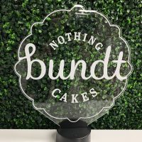Nothing bundt Cakes LED Acrylic Light Up Display Centerpiece - Image 5