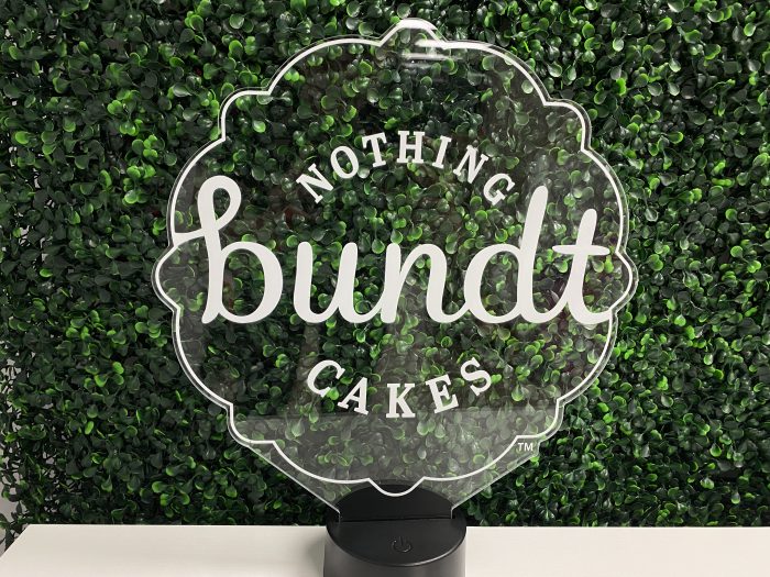 Nothing bundt Cakes LED Acrylic Light Up Display Centerpiece - Image 5