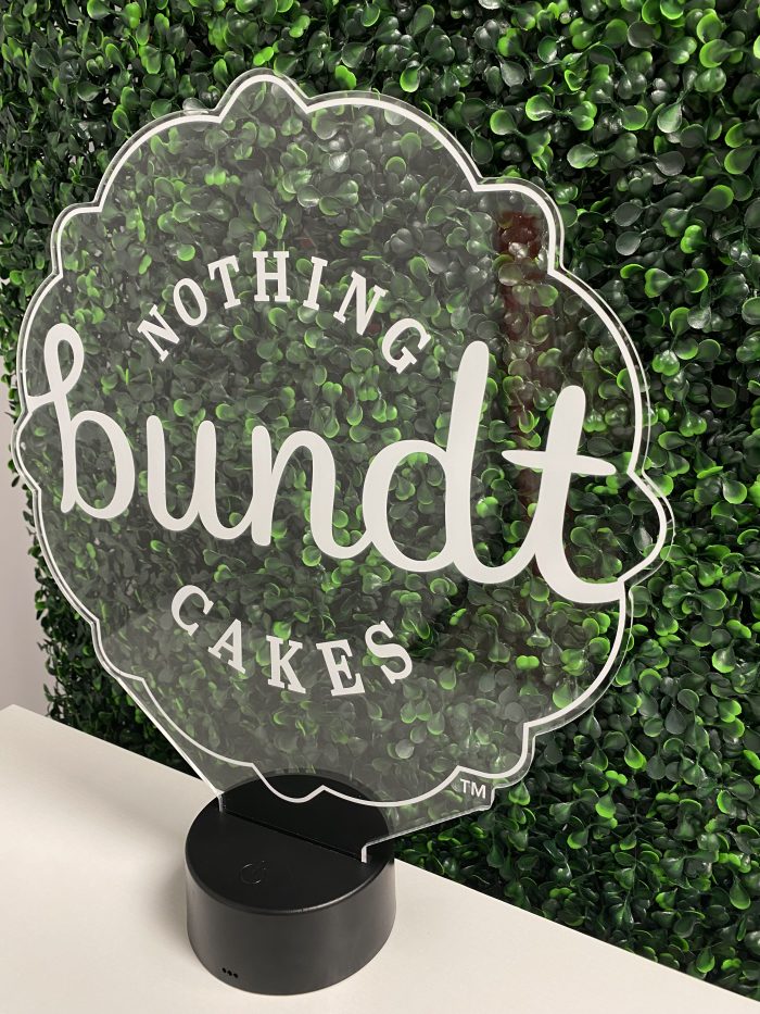 Nothing bundt Cakes LED Acrylic Light Up Display Centerpiece - Image 7