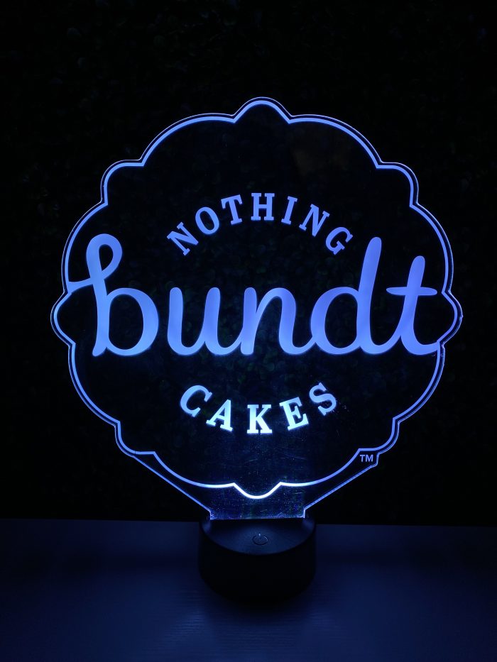 Nothing bundt Cakes LED Acrylic Light Up Display Centerpiece - Image 6