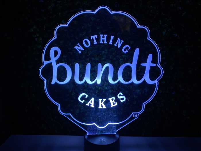 Nothing bundt Cakes LED Acrylic Light Up Display Centerpiece - Image 10