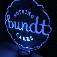 Nothing bundt Cakes LED Acrylic Light Up Display Centerpiece - Image 4