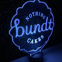 Nothing bundt Cakes LED Acrylic Light Up Display Centerpiece - Image 11
