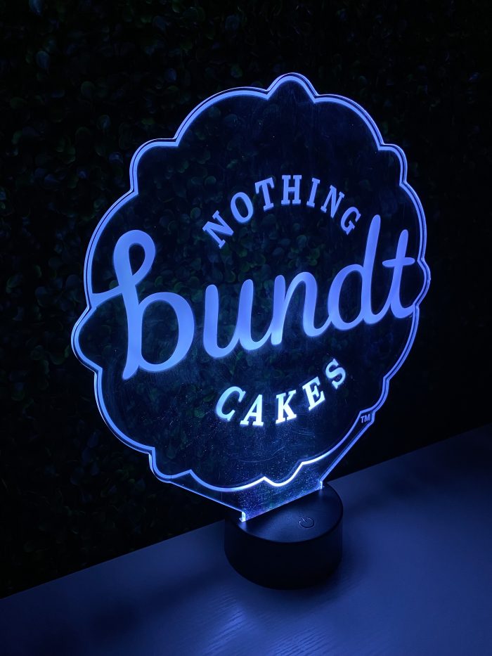 Nothing bundt Cakes LED Acrylic Light Up Display Centerpiece - Image 11