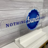 Custom Acrylic Nothing bundt Cakes Neon Business Sign with Stand and/or Hanging Option - Image 9