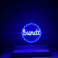 Custom Acrylic Nothing bundt Cakes Neon Business Sign with Stand and/or Hanging Option - Image 6