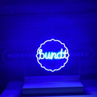 Custom Acrylic Nothing bundt Cakes Neon Business Sign with Stand and/or Hanging Option - Image 8
