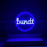 Custom Acrylic Nothing bundt Cakes Neon Business Sign with Stand and/or Hanging Option - Image 10