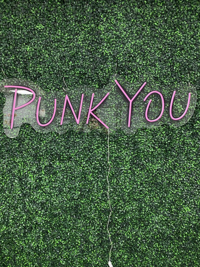 Punk You Acrylic Neon Business Sign | Birthday Party Neon Sign | Wedding Neon Sign | Sweet 16 Neon Sign | Bar Bat Mitzvah Neon Sign - Image 4