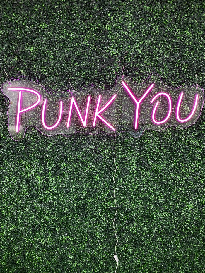 Punk You Acrylic Neon Business Sign | Birthday Party Neon Sign | Wedding Neon Sign | Sweet 16 Neon Sign | Bar Bat Mitzvah Neon Sign - Image 6