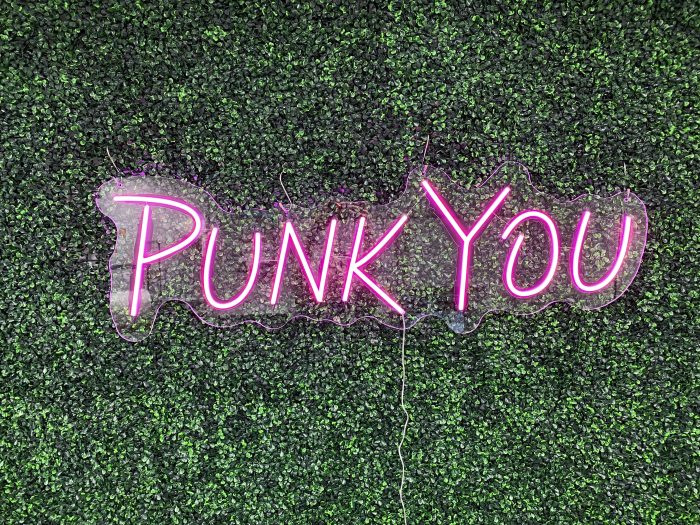 Punk You Acrylic Neon Business Sign | Birthday Party Neon Sign | Wedding Neon Sign | Sweet 16 Neon Sign | Bar Bat Mitzvah Neon Sign - Image 3