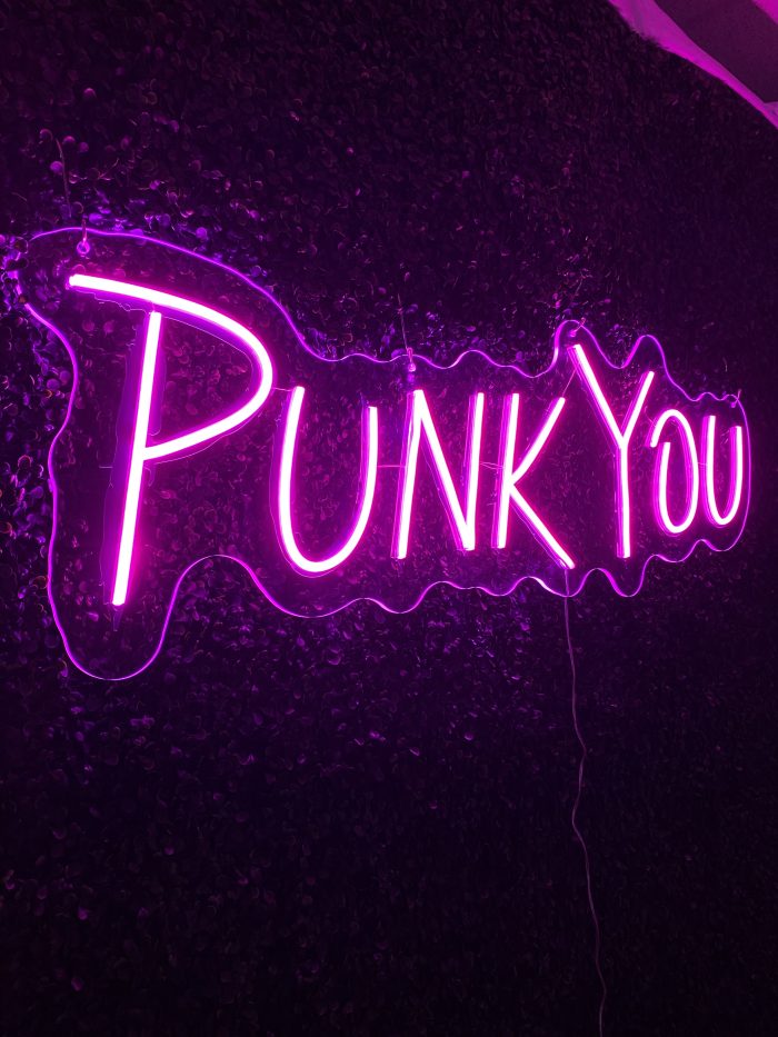 Punk You Acrylic Neon Business Sign | Birthday Party Neon Sign | Wedding Neon Sign | Sweet 16 Neon Sign | Bar Bat Mitzvah Neon Sign - Image 8