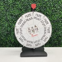Chick-fil-A Prize Wheel Spin Wheel for Giveaways - Spinning Wheel for Prizes with Stand - Image 3