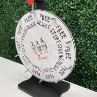 Chick-fil-A Prize Wheel Spin Wheel for Giveaways - Spinning Wheel for Prizes with Stand - Image 4