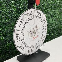 Chick-fil-A Prize Wheel Spin Wheel for Giveaways - Spinning Wheel for Prizes with Stand - Image 2