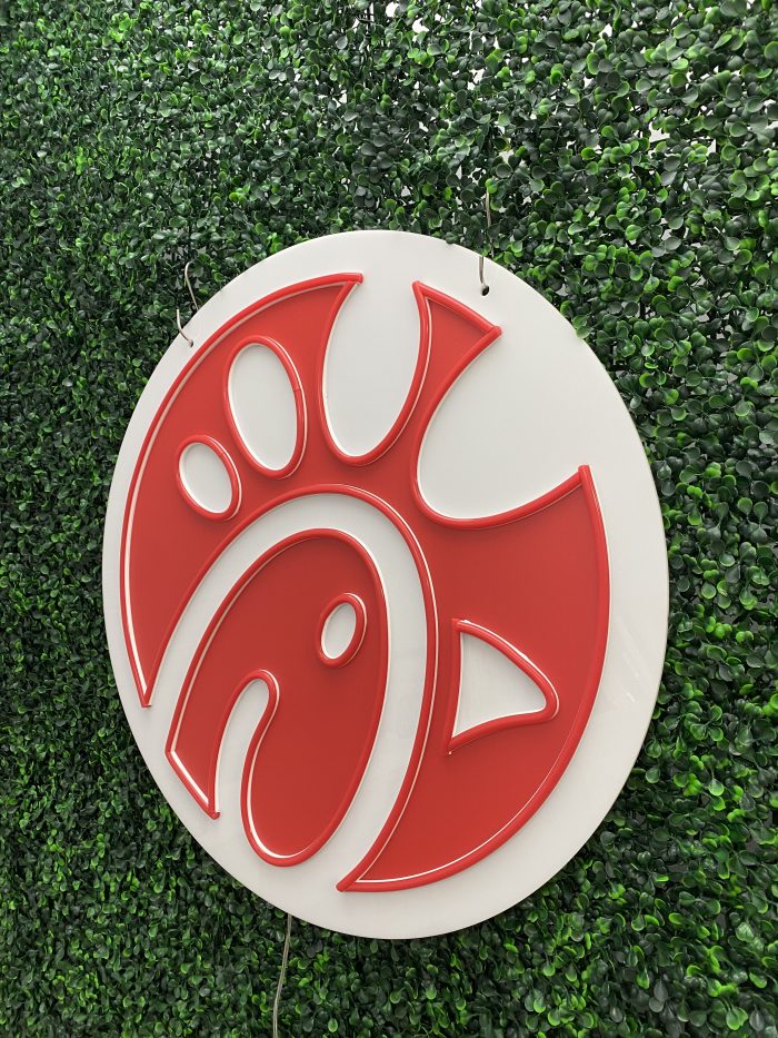 Chick-fil-A Chicken Neon Sign | Acrylic Neon Sign | Custom Neon Sign - Image 4