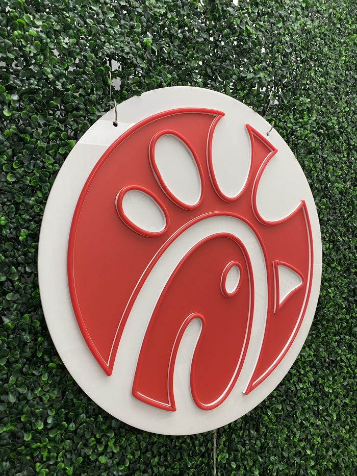 Chick-fil-A Chicken Neon Sign | Acrylic Neon Sign | Custom Neon Sign - Image 6