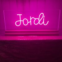 Tabletop Acrylic Neon Sign or Sign in Board with Base | Birthday Party Neon Sign | Sweet 16 Neon Sign | Bar Bat Mitzvah Neon Sign - Image 9