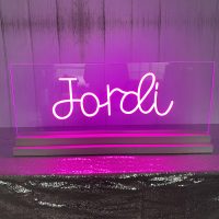 Tabletop Acrylic Neon Sign or Sign in Board with Base | Birthday Party Neon Sign | Sweet 16 Neon Sign | Bar Bat Mitzvah Neon Sign - Image 10