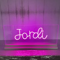 Tabletop Acrylic Neon Sign or Sign in Board with Base | Birthday Party Neon Sign | Sweet 16 Neon Sign | Bar Bat Mitzvah Neon Sign - Image 11