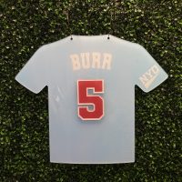 Custom Acrylic Layered Baseball Jersey Theme Sign In Board for Coaches Gift, Events, Wedding, Bar/Bat Mitzvahs