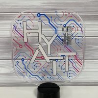 LED Acrylic Light Up Display Centerpiece - Create Your Own With Photo, Text, Logo or Design - Sweet 16, Birthday, Bar/Bat Mitzvah, Weddings, Graduation - Image 4