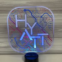 LED Acrylic Light Up Display Centerpiece - Create Your Own With Photo, Text, Logo or Design - Sweet 16, Birthday, Bar/Bat Mitzvah, Weddings, Graduation - Image 12