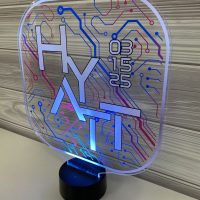 LED Acrylic Light Up Display Centerpiece - Create Your Own With Photo, Text, Logo or Design - Sweet 16, Birthday, Bar/Bat Mitzvah, Weddings, Graduation - Image 10