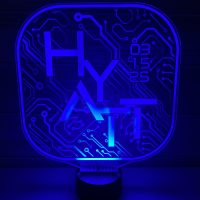 LED Acrylic Light Up Display Centerpiece - Create Your Own With Photo, Text, Logo or Design - Sweet 16, Birthday, Bar/Bat Mitzvah, Weddings, Graduation - Image 5