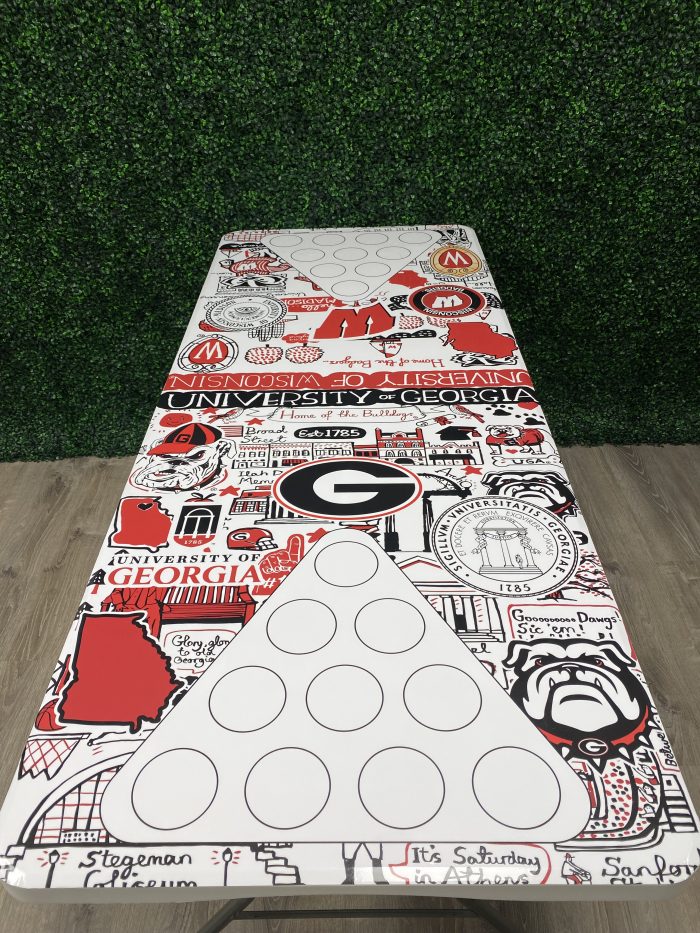 House Divided Theme Custom Beer Pong Table