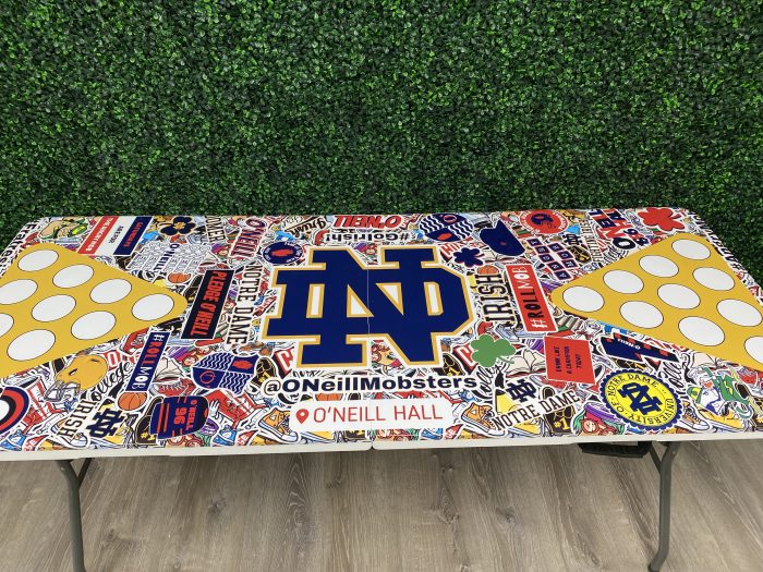 Notre Dame University Inspired Theme Custom Beer Pong Table - Image 5