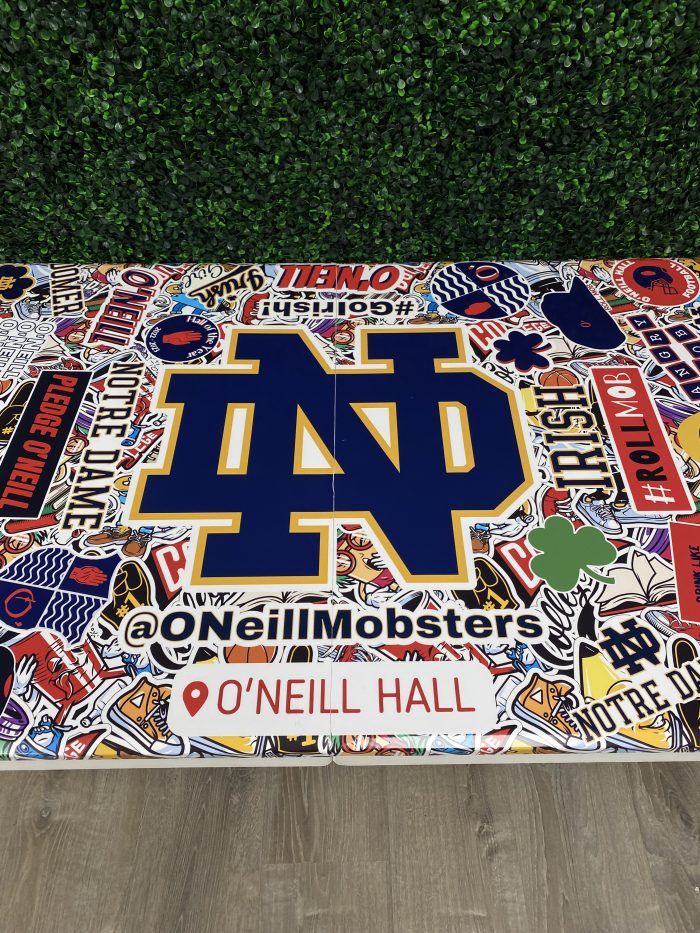 Notre Dame University Inspired Theme Custom Beer Pong Table - Image 4