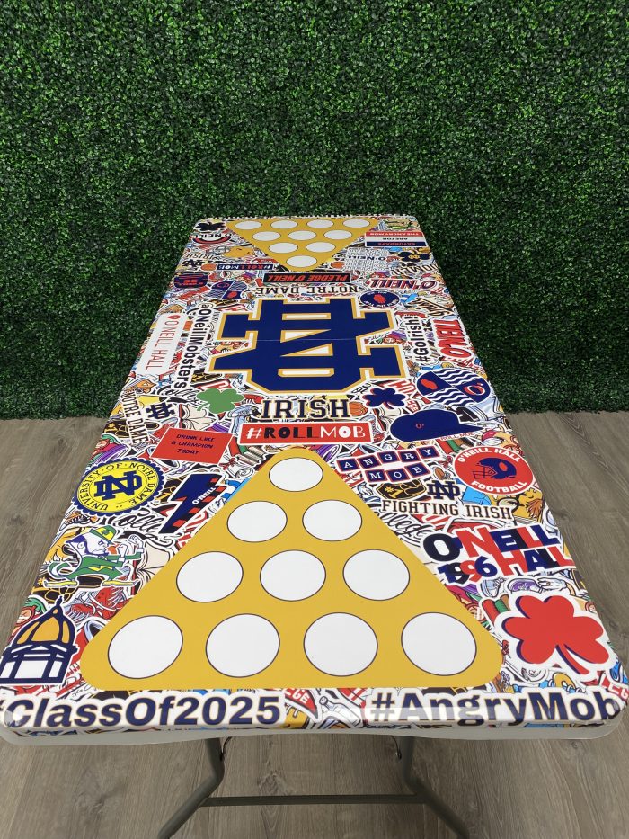 Notre Dame University Inspired Theme Custom Beer Pong Table - Image 3