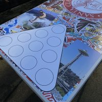 Santa Clara University Inspired Theme Custom Beer Pong Table - Image 10